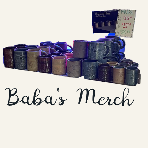 Baba's merchandise selection